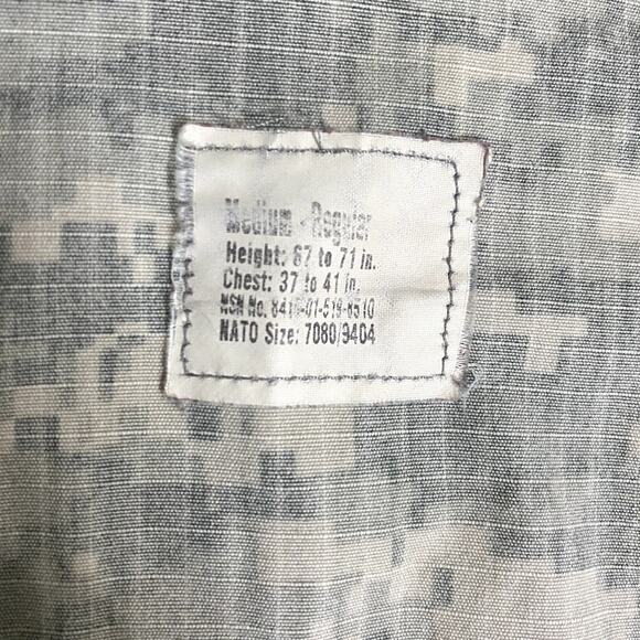 US Army Combat Uniform Jacket Men's Medium Regular Rip Stop Digital Camouflage - Picture 7 of 14
